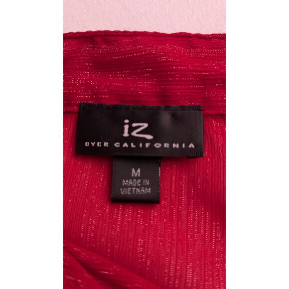 IZ Buyer Y2K top attached camiSz M (6) ruffles glistens laceHallow EUC buttons - Picture 4 of 11